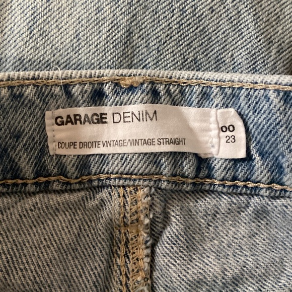Light wash blue Garage Straight Denim Vintage jeans - Picture 3 of 4